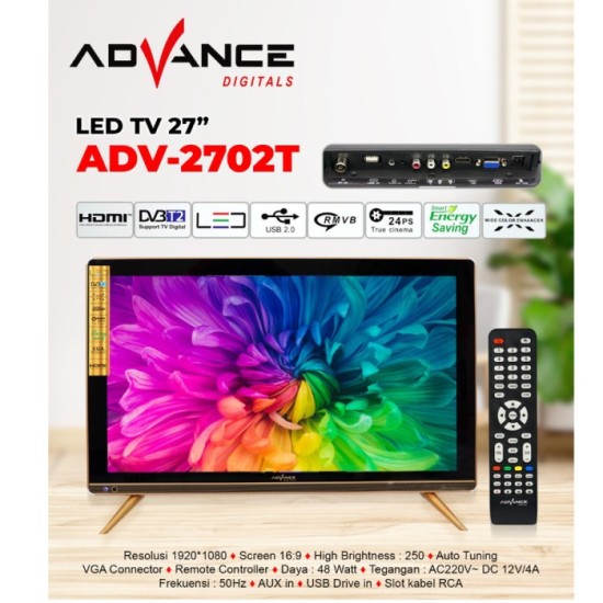 LED TV 27 Inch Advance Digital TVD ADV-2702T