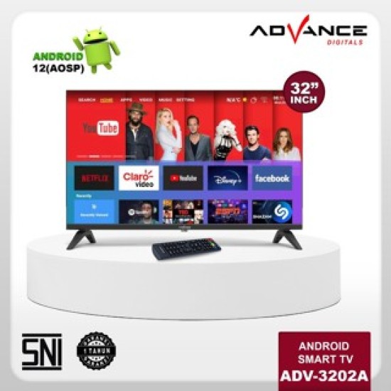 LED TV 32 Inch Advance Android TV Smart HD TVD ADV-3202A