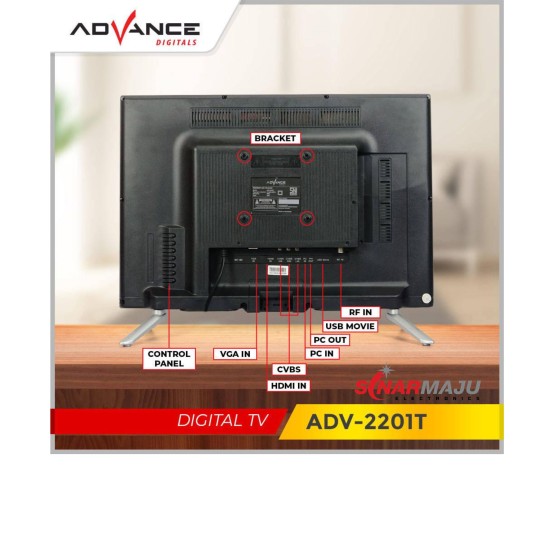 LED TV 22 Inch Advance Digital TVD ADV-2201T