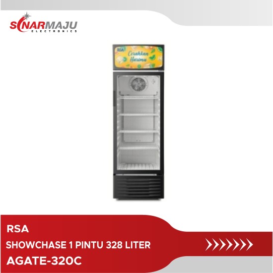 Showcase 1 Pintu RSA 328 Liter Display Cooler AGATE-320C