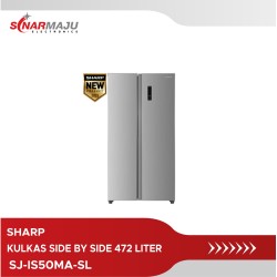 Kulkas Side By Side sharp 472 Liter SJ-IS50MA-SL