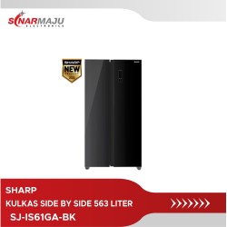 Kulkas Side By Side sharp 563 Liter SJ-IS61GA-BK