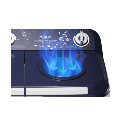 Mesin cuci 2 tabung Aqua 12 Kg Twin tub QW-1230HT