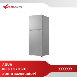 Kulkas 2 Pintu Aqua 140 liter AQR-DTM268CB(DP)