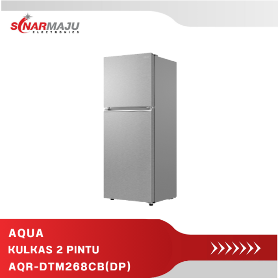 Kulkas 2 Pintu Aqua 140 liter AQR-DTM268CB(DP)