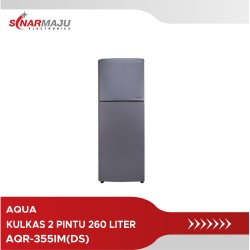 Kulkas 2 Pintu Aqua 260 Liter AQR-355IM(DS)