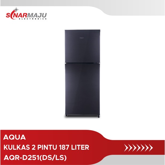 Kulkas 2 Pintu Aqua 187 Liter AQR-D251(DS/LS)