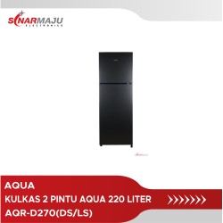 Kulkas 2 Pintu Aqua 220 Liter AQR-D270(DS/LS)