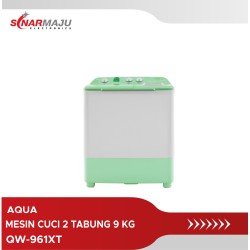 Mesin Cuci 2 Tabung AQUA 9 Kg Twin Tub QW-961XT