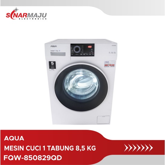 Mesin Cuci 1 Tabung Aqua 8.5 Kg Front Loading FQW-850829QD