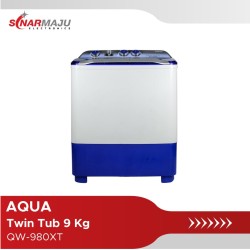 Mesin Cuci 2 Tabung Aqua 9 Kg Twin Tub QW-980XT