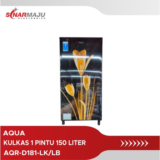 Kulkas 1 Pintu Aqua 150 liter AQR-D181-LK/LB