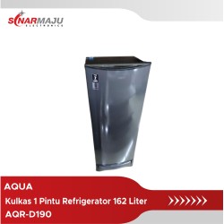 Kulkas 1 Pintu Aqua Refrigerator 162 Liter AQR-D190DS/S