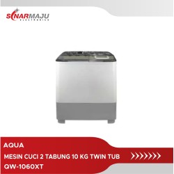 Mesin Cuci 2 Tabung Aqua 10 Kg Twin Tub QW-1060XT