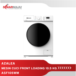 MESIN CUCI 1 TABUNG AZALEA 10.5 KG FRONT LOADING ASF105WM