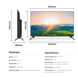 Led TV 43 Inch ChanGhong  Android TV L43H7