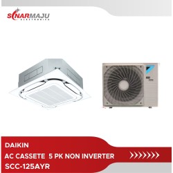 AC Cassette Non Inverter dan R32 Daikin 5 PK Malaysia Wired SCC125AV-R