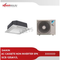 AC Cassette Non Inverter dan R32 Daikin 5 PK Malaysia Wireless SCE125AV-L