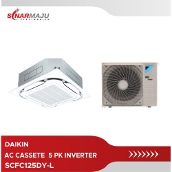 AC Cassette Inverter dan R32 Daikin 5 PK Malaysia Wireless SCFC125DY-L