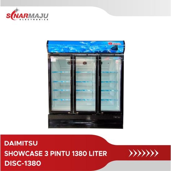 Showcase Daimitsu 3 Pintu 1380 Liter Display Cooler DISC-1380