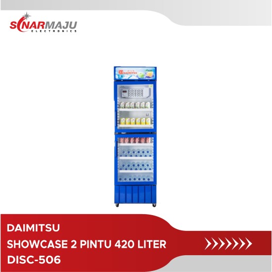 Showcase 2 Pintu Daimitsu 420 Liter Display Cooler DISC-506
