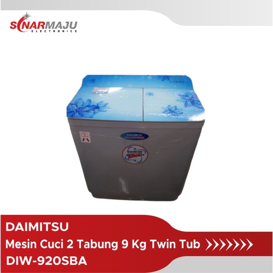 Mesin Cuci 2 Tabung Daimitsu 9 Kg Twin Tub DIW-920SBA