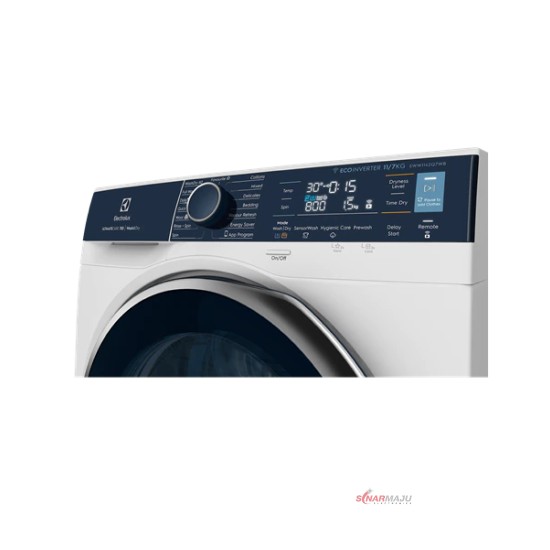 Mesin Cuci 1 Tabung Washer & Dryer Electrolux 11 Kg Front Loading EWW-1142Q7WB