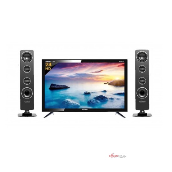 LED TV 24 Inch Polytron HD Ready Cinemax Sound Tower PLD-24TV1855 LED TV 24 Inch Polytron HD Ready Cinemax Sound Tower PLD-24TV1855