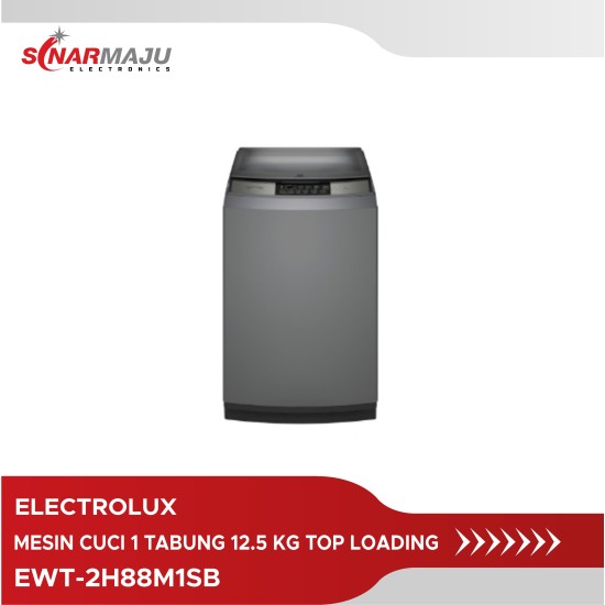 Mesin Cuci 1 Tabung Electrolux 12.5 Kg Top Loading EWT-2H88M1SB