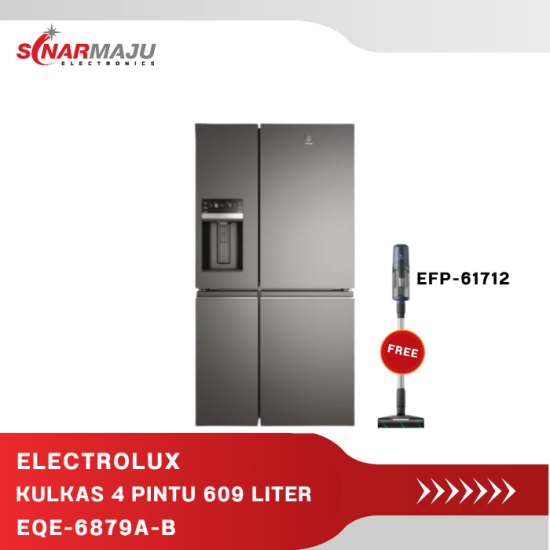 KULKAS FRENCHDOOR ELECTROLUX ULTIMATETASTE 900 609L EQE-6879A-B