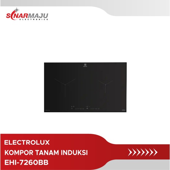 Kompor Tanam Induksi Electrolux UltimateTaste 300 70cm dengan 2 Tungku EHI-7260BB