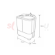 Mesin Cuci Twin tub Electrolux 8 Kg EWS-98262WA