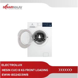 Mesin Cuci 1 Tabung Washer & Dryer Electrolux 8 Kg Front Loading EWW-8024D3WB