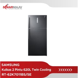 Kulkas 2 Pintu Samsung 620 Liter Twin Cooling Plus RT-62K7011BS/SE