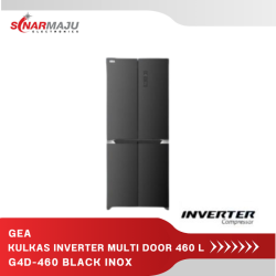 KULKAS SIDE BY SIDE GEA 460 LITER G4D-460 BLACK INOX