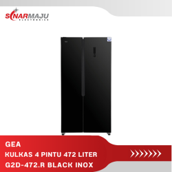 Kulkas Side By Side GEA 472 Liter G2D-472.R BLACK INOX