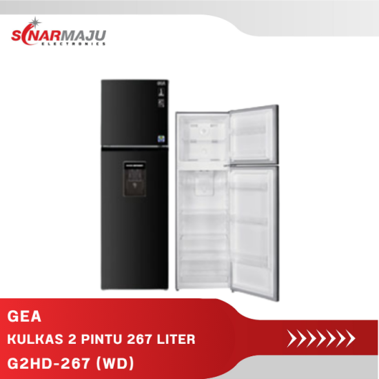 KULKAS 2 PINTU GEA 267 LITER  G2HD-267 (WD)
