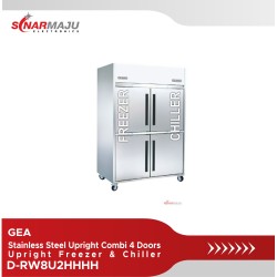 Stainless Steel Upright Combi 4 Doors GEA Upright Freezer & Chiller D-RW8U2HHHH