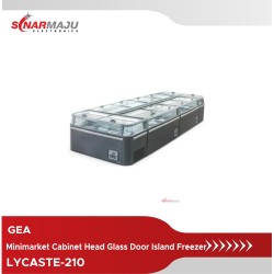 Minimarket Cabinet GEA Head Glass Door Island Freezer 900 Liter LYCASTE-210