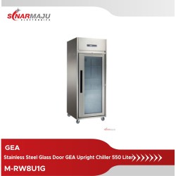Stainless Steel Glass Door GEA Upright Chiller 550 Liter M-RW8U1G