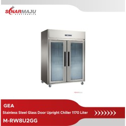 Stainless Steel Glass Door GEA Upright Chiller 1170 Liter M-RW8U2GG