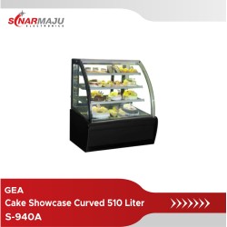 Cake Showcase Curved GEA Glass 510 Liter S-940A