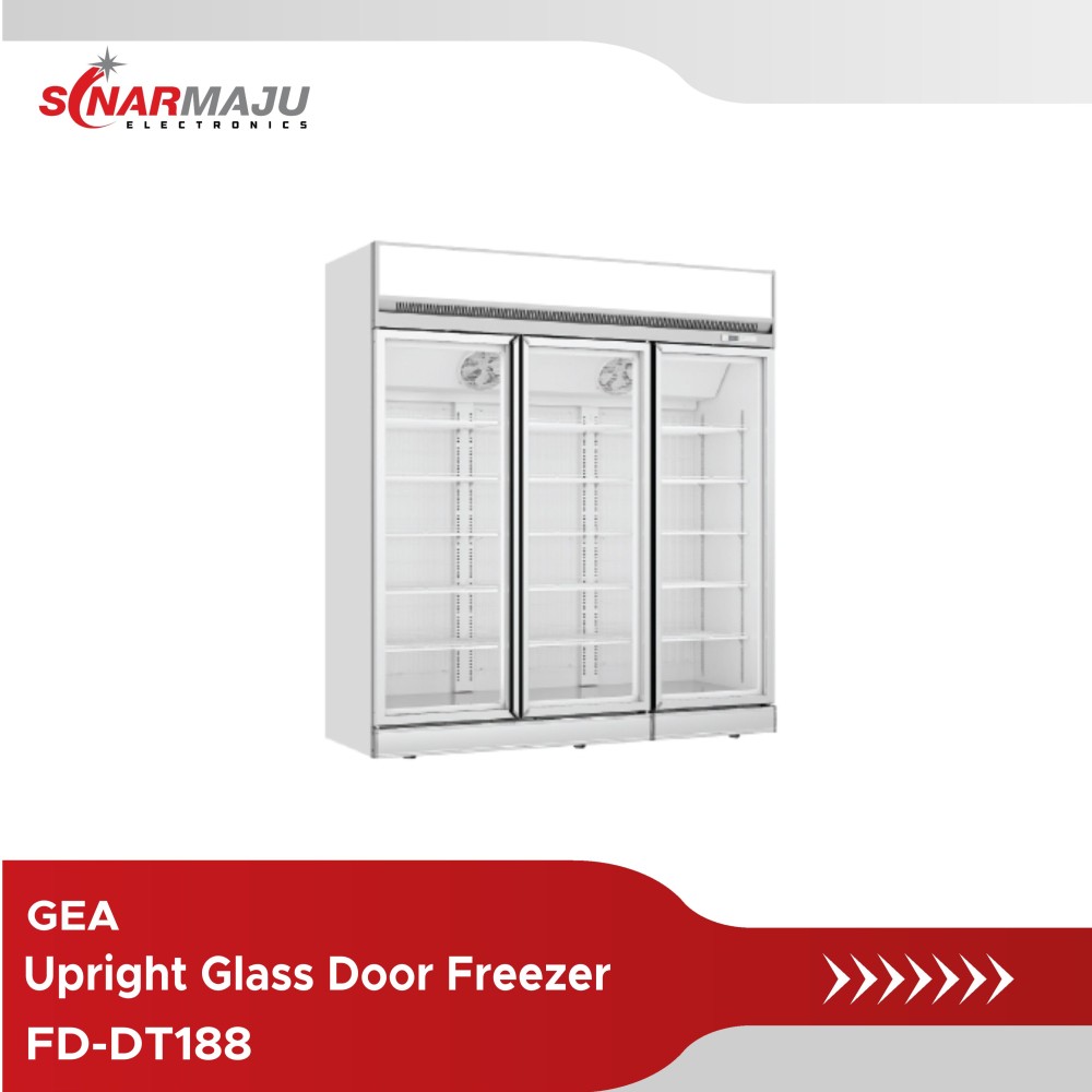Upright Glass Door Freezer GEA 1563 Liter FDDT188