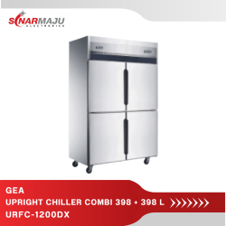 Upright chiller Combi 4 Pintu 398+398 liter URFC-1200DX