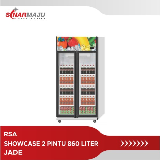 Showcase 2 Pintu RSA 860 Liter Display Cooler JADE