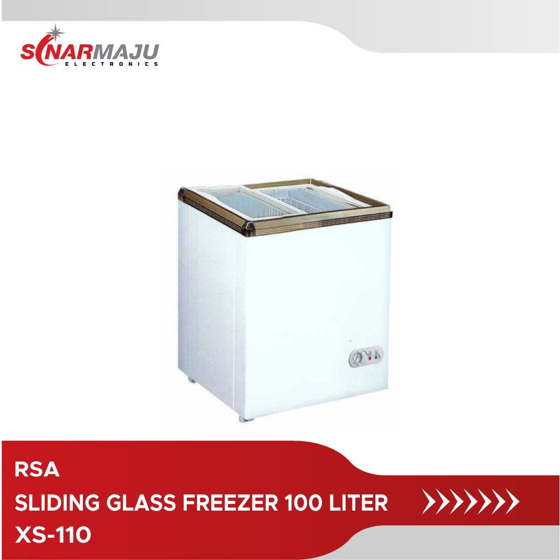 RSA Sliding Chest Freezer 100 Liter XS-110