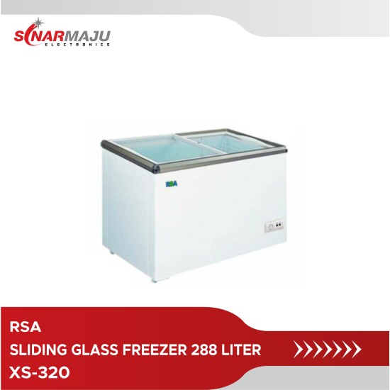 Sliding Glass Freezer RSA 288 Liter XS-320