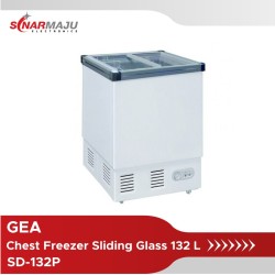 Chest Freezer Sliding Glass GEA 132 Liter SD-132P