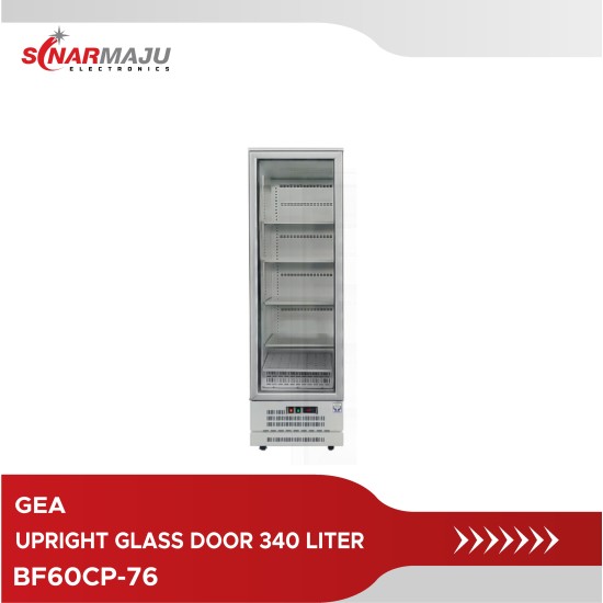 Upright Glass Door Freezer GEA 340 Liter BF60CP-76