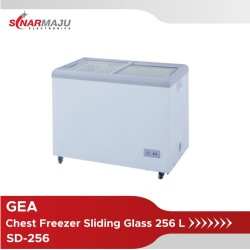 Chest Freezer Sliding Glass GEA 256 Liter SD-256